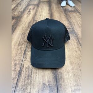 New Era Black Cap with NY Logo